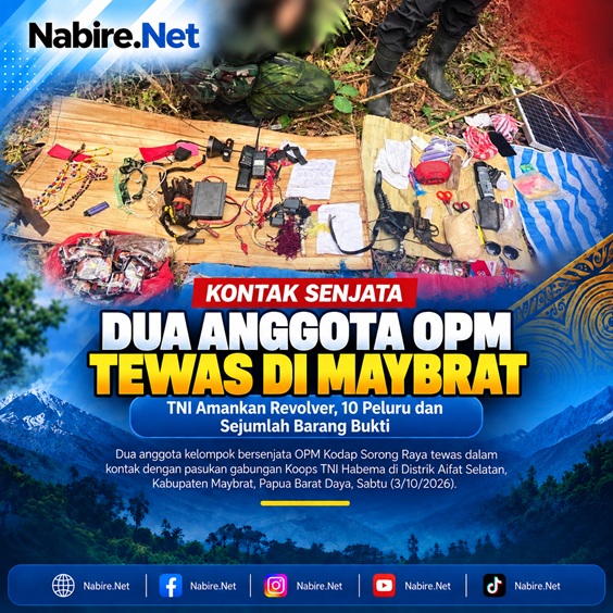 (Kontak Senjata di Maybrat, Dua Anggota OPM Kodap Sorong Raya Tewas)