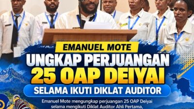 (Emanuel Mote Ungkap Perjuangan 25 OAP Deiyai Selama Ikuti Diklat Auditor)
