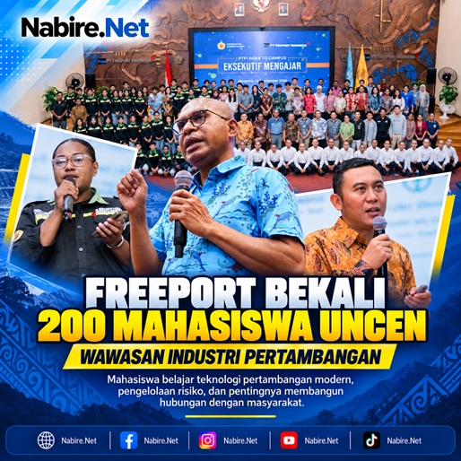 (Freeport Bekali 200 Mahasiswa UNCEN dengan Wawasan Industri Pertambangan)