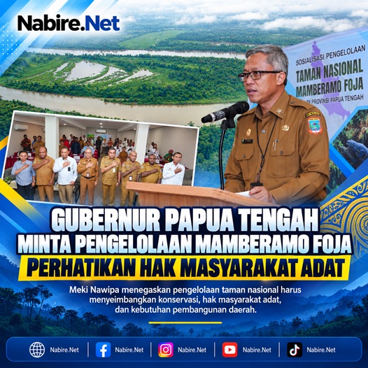 (Gubernur Papua Tengah Minta Pengelolaan Mamberamo Foja Perhatikan Hak Masyarakat Adat)