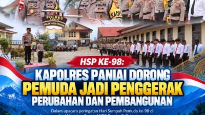 (HSP ke-98: Kapolres Paniai Dorong Pemuda Jadi Penggerak Perubahan dan Pembangunan)
