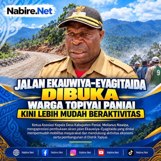 (Jalan Ekauwiya–Eyagitaida Dibuka, Warga Topiyai Paniai Kini Lebih Mudah Beraktivitas)