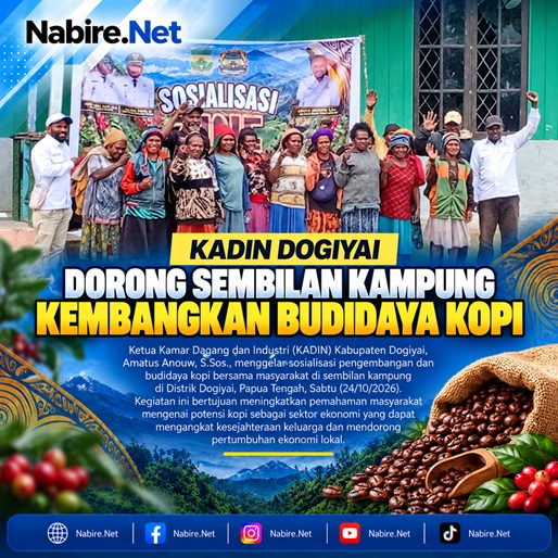 (KADIN Dogiyai Dorong Sembilan Kampung Kembangkan Budidaya Kopi)
