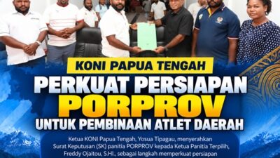 (KONI Papua Tengah Perkuat Persiapan PORPROV untuk Pembinaan Atlet Daerah)