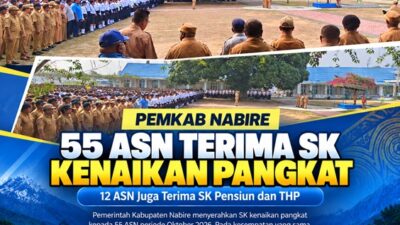 (55 ASN Pemkab Nabire Terima SK Kenaikan Pangkat Oktober 2026)