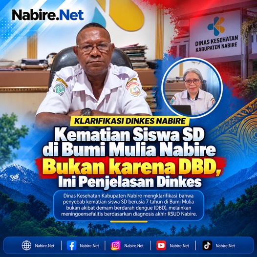 (Kematian Siswa SD di Bumi Mulia Nabire Bukan karena DBD, Ini Penjelasan Dinkes)