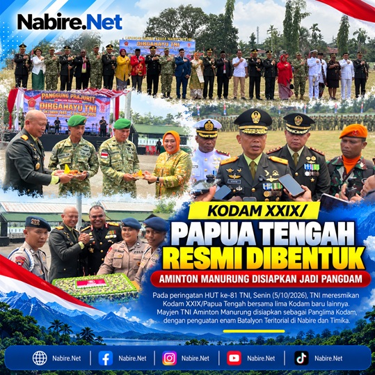 (Kodam XXIX/Papua Tengah Resmi Dibentuk, Aminton Manurung Disiapkan Jadi Pangdam)