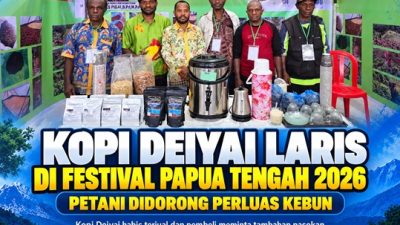 (Kopi Deiyai Laris di Festival Papua Tengah 2026, Petani Didorong Perluas Kebun)
