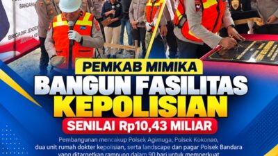 (Pemkab Mimika Bangun Fasilitas Kepolisian Senilai Rp10,43 Miliar, Ditarget Rampung 90 Hari)
