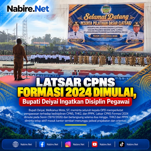 (Latsar CPNS Dimulai, Bupati Deiyai Ingatkan Disiplin Pegawai)