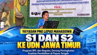 (Yayasan PNG Lepas Mahasiswa S1 dan S2 Papua Tengah untuk Studi ke UDN Jawa Timur)