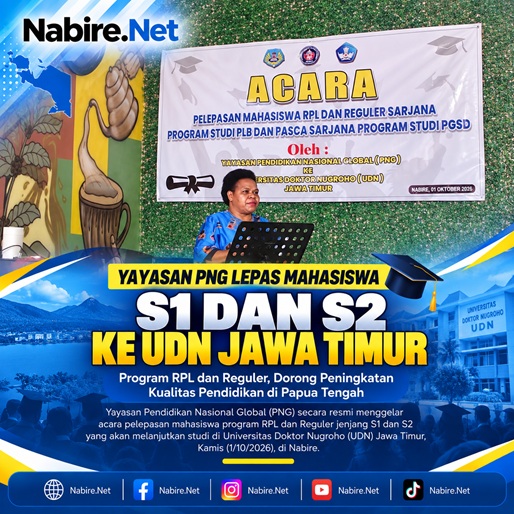(Yayasan PNG Lepas Mahasiswa S1 dan S2 Papua Tengah untuk Studi ke UDN Jawa Timur)