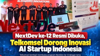 (NextDev ke-12 Resmi Dibuka, Telkomsel Dorong Inovasi AI Startup Indonesia)