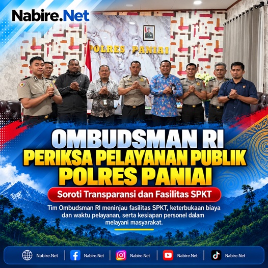 (Ombudsman RI Periksa Pelayanan Publik Polres Paniai, Soroti Transparansi dan Fasilitas SPKT)