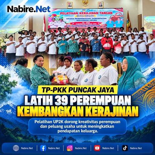 (TP-PKK Puncak Jaya Latih 39 Perempuan Kembangkan Kerajinan Bernilai Ekonomi)