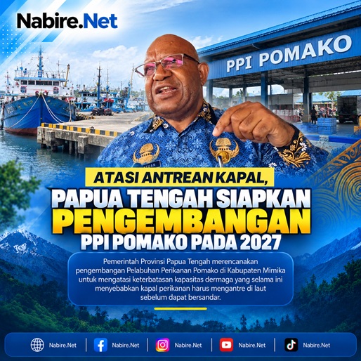 (Atasi Antrean Kapal, Papua Tengah Siapkan Pengembangan PPI Pomako pada 2027)