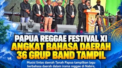 (Papua Reggae Festival XI di Nabire Angkat Bahasa Daerah, 36 Grup Band Tampil)