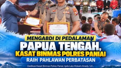(Mengabdi di Pedalaman Papua Tengah, Kasat Binmas Polres Paniai Raih Pahlawan Perbatasan)