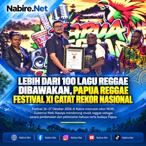 (Lebih dari 100 Lagu Reggae Dibawakan, Papua Reggae Festival XI Catat Rekor Nasional)