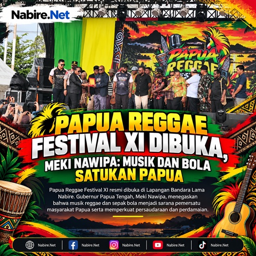 (Papua Reggae Festival XI Dibuka, Meki Nawipa: Musik dan Bola Satukan Papua)