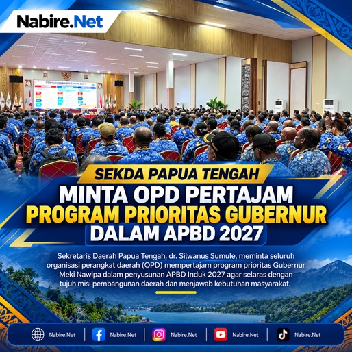 (Sekda Papua Tengah Minta OPD Pertajam Program Prioritas Gubernur dalam APBD 2027)