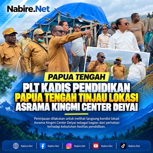 (Plt Kadis Pendidikan Papua Tengah Tinjau Lokasi Asrama Kingmi Center Deiyai)