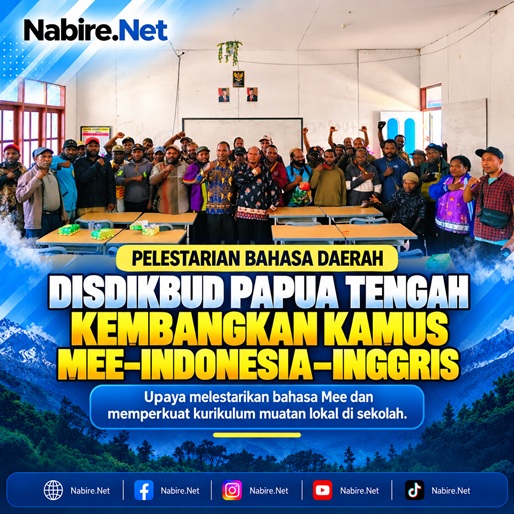 (Disdikbud Papua Tengah Kembangkan Kamus Mee–Indonesia–Inggris untuk Lestarikan Bahasa Daerah)