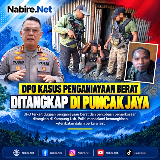 (DPO Kasus Penganiayaan Berat dan Percobaan Pemerkosaan Ditangkap di Puncak Jaya)