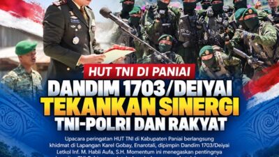 (HUT TNI di Paniai: Dandim Ingatkan Prajurit Jaga Kepercayaan Masyarakat)