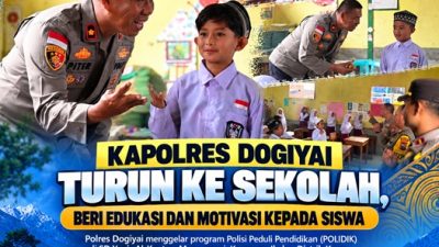 (Kapolres Dogiyai Turun ke Sekolah, Beri Edukasi dan Motivasi kepada Siswa)