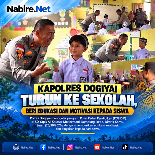 (Kapolres Dogiyai Turun ke Sekolah, Beri Edukasi dan Motivasi kepada Siswa)