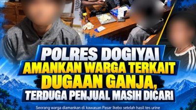 (Polres Dogiyai Amankan Warga Terkait Dugaan Ganja, Terduga Penjual Masih Dicari)