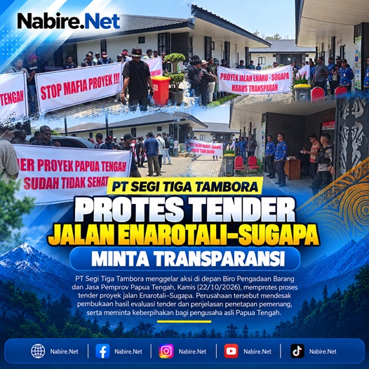 (PT Segi Tiga Tambora Protes Tender Jalan Enarotali–Sugapa, Minta Transparansi)