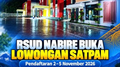 (RSUD Nabire Buka Lowongan Satpam, Pendaftaran 2–5 November 2026)