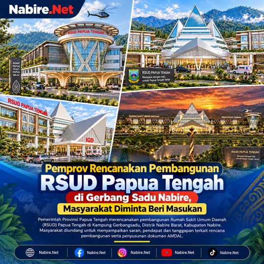 (Pemprov Rencanakan Pembangunan RSUD Papua Tengah di Gerbang Sadu Nabire, Masyarakat Diminta Beri Masukan)