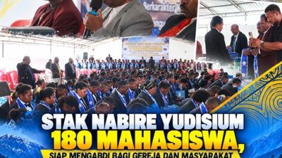 (STAK Nabire Yudisium 180 Mahasiswa, Siap Mengabdi bagi Gereja dan Masyarakat)