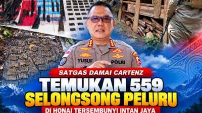 (Satgas Damai Cartenz Temukan 559 Selongsong Peluru di Hutan Intan Jaya)