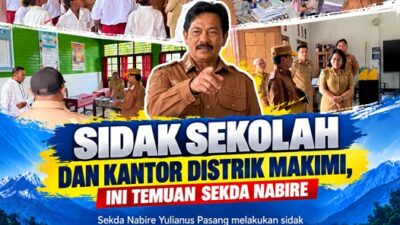 (Sidak Sekolah dan Kantor Distrik Makimi, Ini Temuan Sekda Nabire)