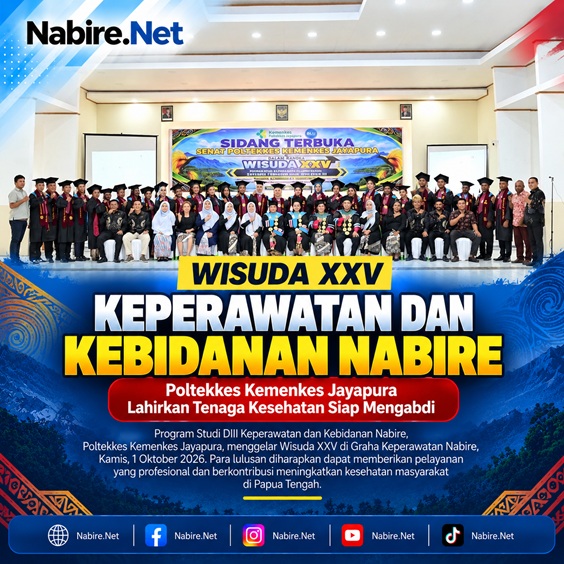 (Wisuda XXV Keperawatan dan Kebidanan Nabire, Lulusan Disiapkan Mengabdi di Papua Tengah)