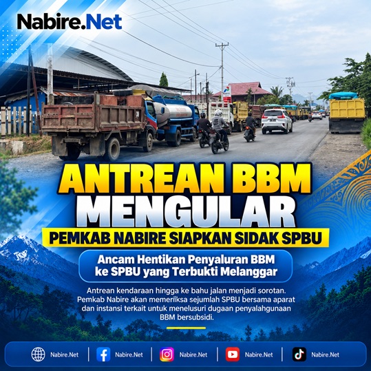 (Antrean BBM Mengular, Pemkab Nabire Siapkan Sidak SPBU dan Ancam Hentikan Penyaluran BBM)