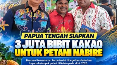 (Papua Tengah Siapkan 3 Juta Bibit Kakao untuk Petani Nabire)
