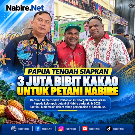 (Papua Tengah Siapkan 3 Juta Bibit Kakao untuk Petani Nabire)