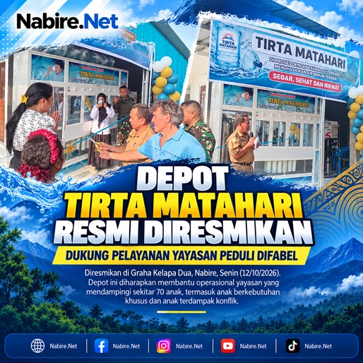 (Depot Air Minum Tirta Matahari Diresmikan, Dukung Pelayanan bagi Anak Berkebutuhan Khusus dan Warga Nabire)
