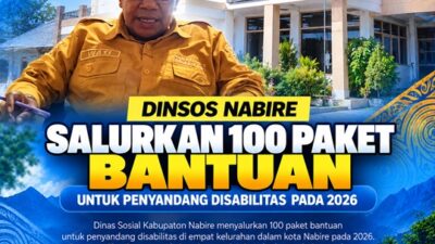 (Dinsos Nabire Salurkan 100 Paket Bantuan untuk Penyandang Disabilitas pada 2026)
