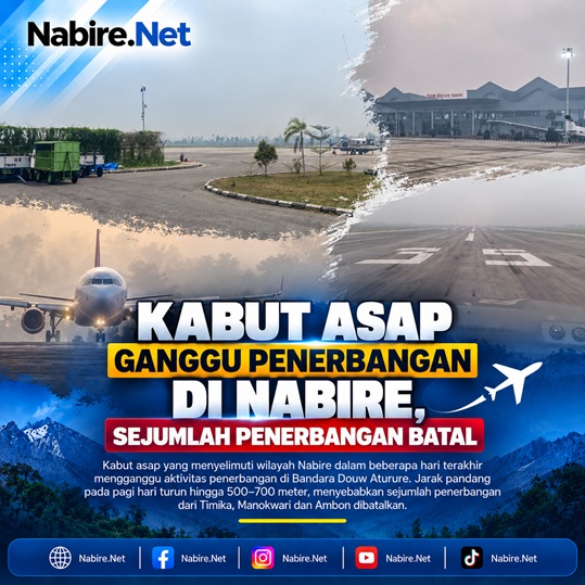 (Kabut Asap Ganggu Penerbangan di Nabire, Sejumlah Penerbangan Batal)