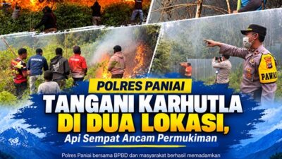 (Polres Paniai Tangani Karhutla di Dua Lokasi, Api Sempat Ancam Permukiman)