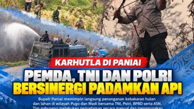 (Pemda, TNI dan Polri Bersatu Tangani Karhutla di Paniai)
