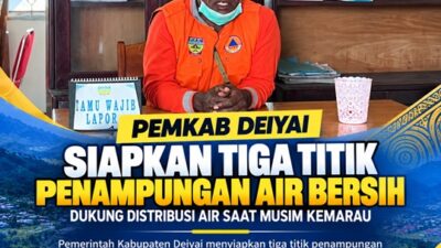 (Pemkab Deiyai Siapkan Tiga Titik Penampungan Air Bersih Hadapi Kekeringan)