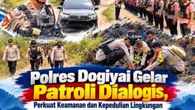 (Polres Dogiyai Gelar Patroli Dialogis, Perkuat Keamanan dan Kepedulian Lingkungan)