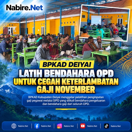 (BPKAD Deiyai Latih Bendahara OPD untuk Cegah Keterlambatan Gaji November)